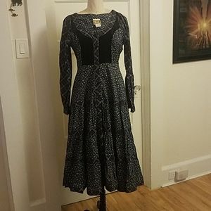 VINTAGE 1970's Gunne Sax Prairie Dress